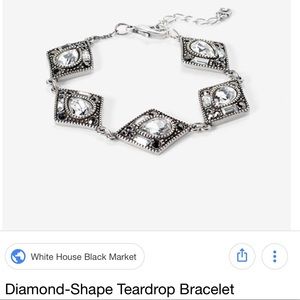 NWOT WHBM Diamond-shaped Teardrop Bracelet